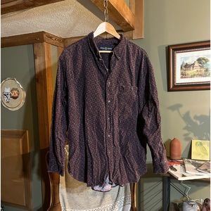 Mens Lawton Harbor Corduroy Button Down Shirt XLarge